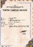 Turizm Yatırım Belgesi
